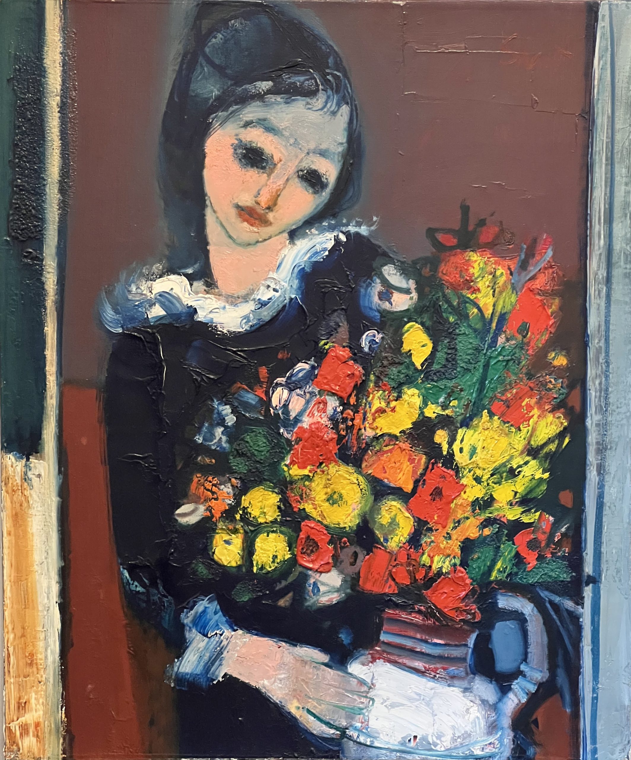 Young girl with flowers | 1967